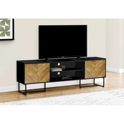 Meuble télé, meuble multimédia, meuble de rangement de salon avec base
