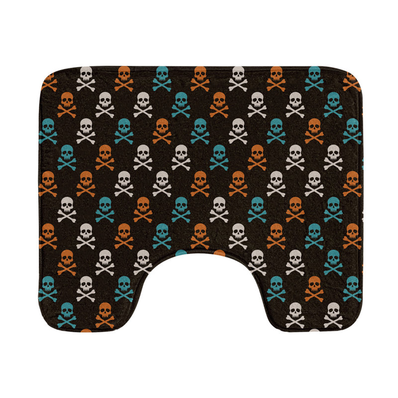 Multicolore tapis de salle de bain en U Pirates