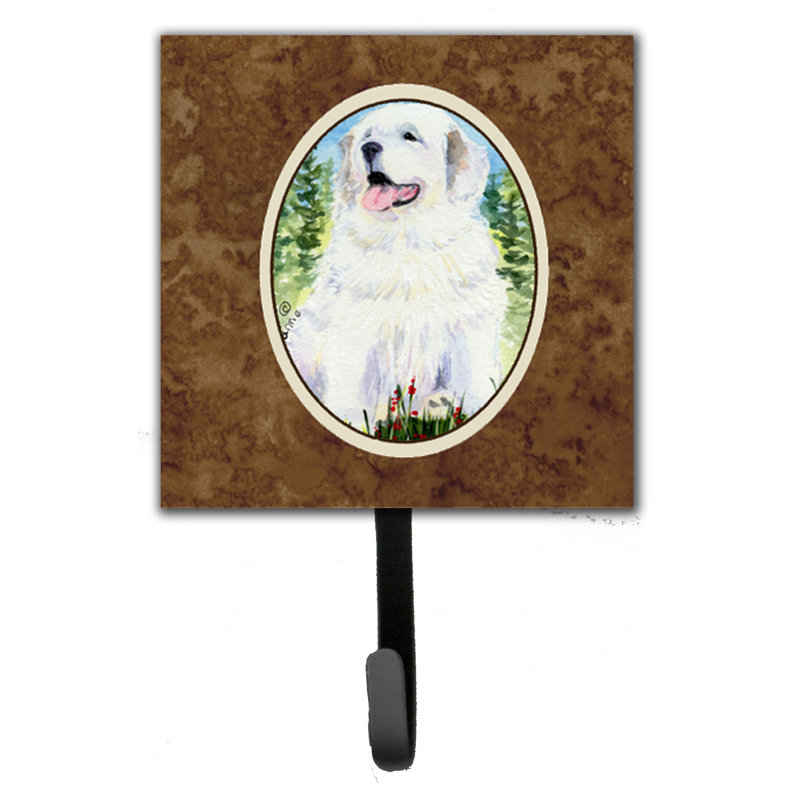Porte-laisse et porte-clef great pyrenees