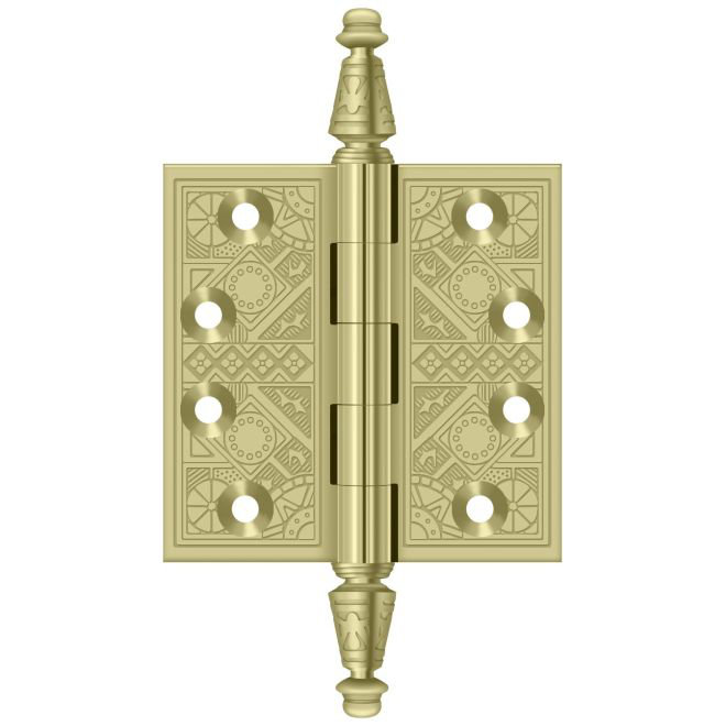 Charnières carrées en nickel brossé 3-1 / 2 "x 3-1 / 2" Deltana DSBP35U15, Nickel brossé
