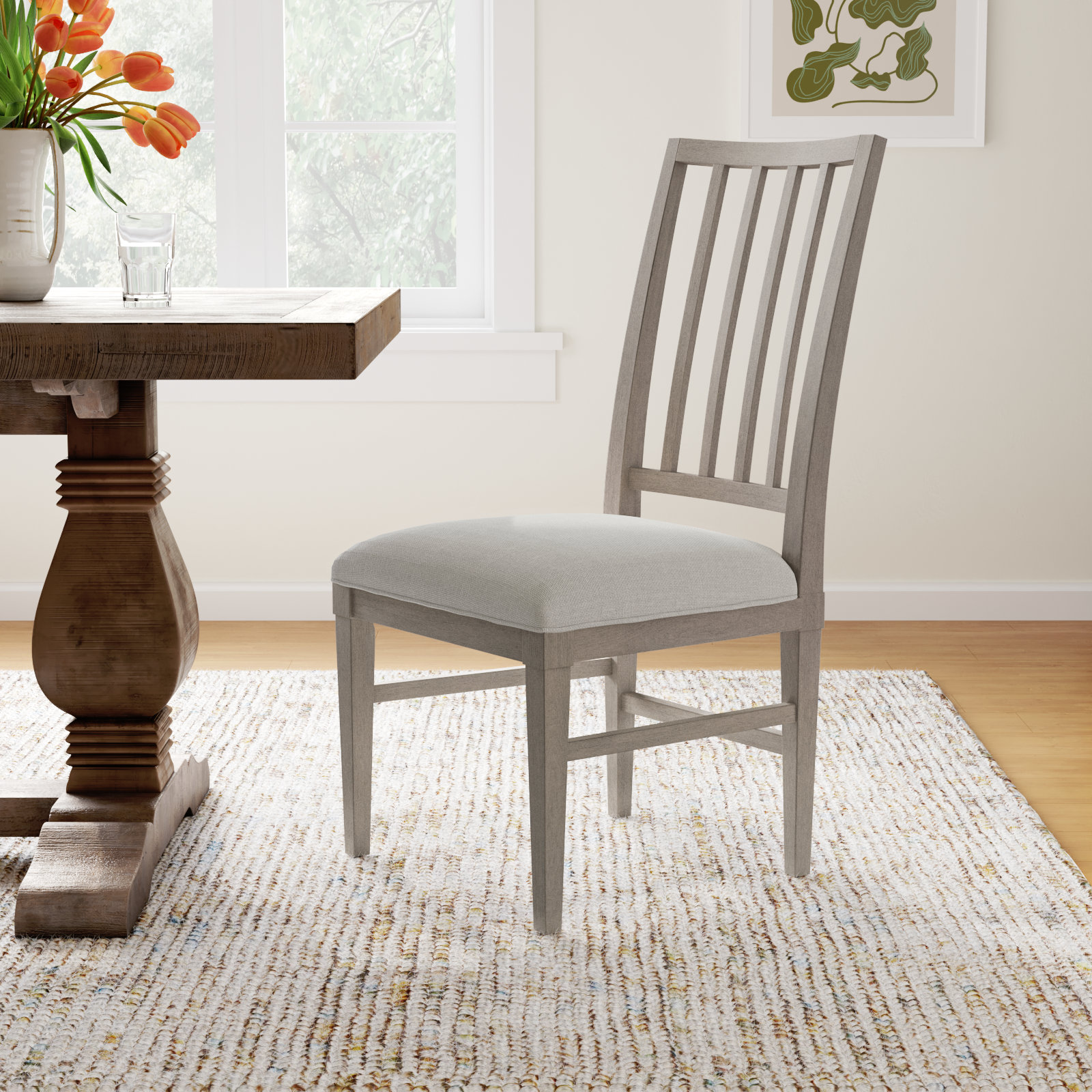 Nadine Dining Chair, Gray