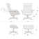 Fauteuil inclinable pivotant de 31 po avec repose-pieds Dillon