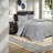 Durable Cotton Bedding Sets, Reversible Grey Quilt For Cottage Style
