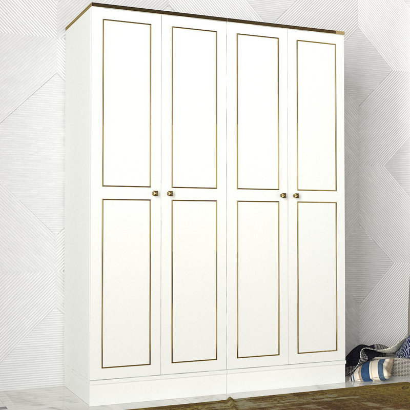 Bradt 4 Door Manufactured Wood Wardrobe