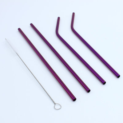 Elyon 15-Piece Stainless Steel Straws Set