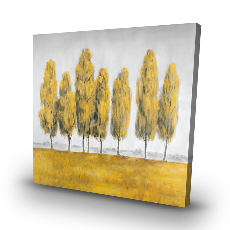Abstract trees - 32"x32" art on canvas