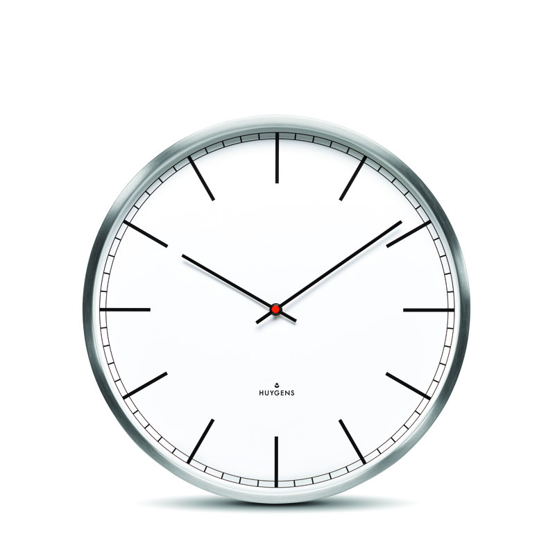 Metal Wall Clock, Small, White