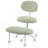 Upholstered Teddy Fabric Office Chair Adjustable Height Ergonomic Desk Chair With Lumbar Support And Wheels-849895558
