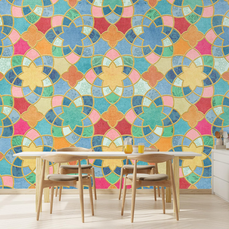 Peel & Stick Geometric Border, 108" L x 168" W