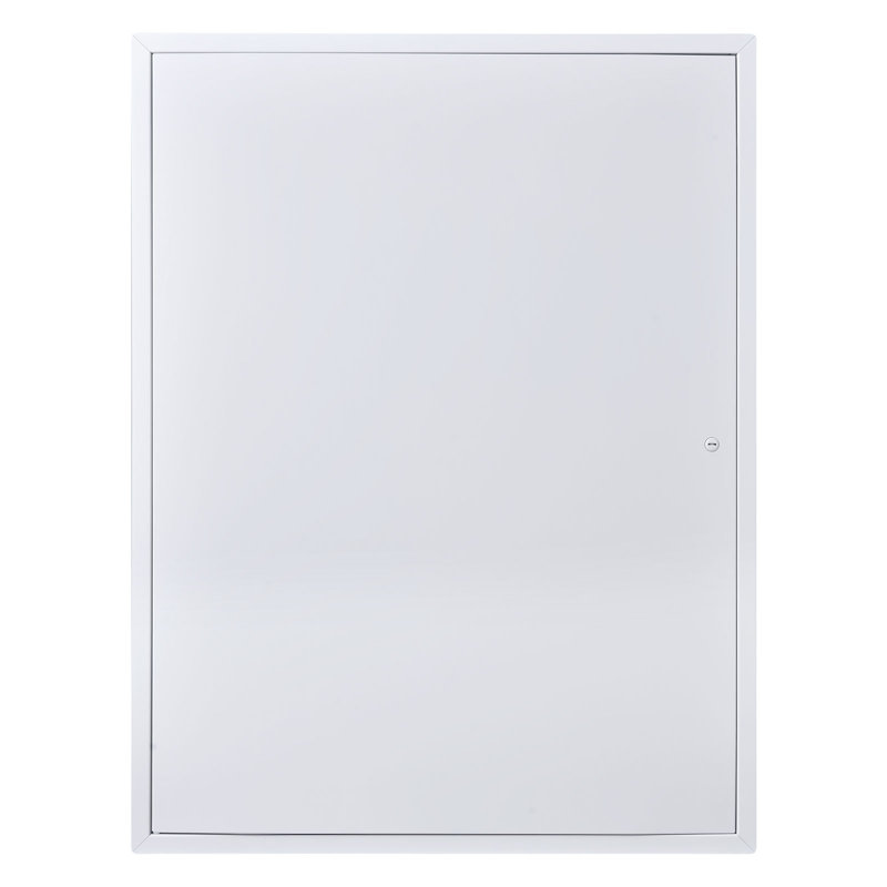 Panneau d'accès pour cloison sèche, porte d'accès en acier galvanisé 33,2 x 25,2 po, panneau de service articulé facile à installer avec loquet de tournevis, pour plomberie électrique au plafond, découpe de 24,4 x 32,4 po, blanc