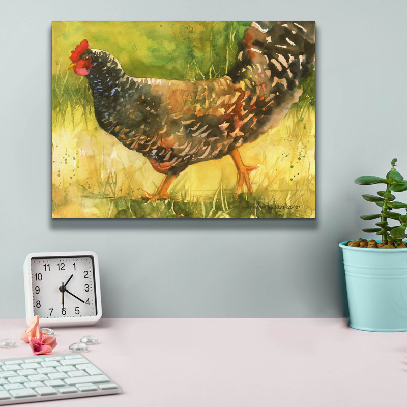 «August Hen» par Augustel® Beukenkamp, August Grove, H 12 po x l 16 po x P 0,75 po
