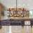 Stauton 4 - Light Dimmable Drum Chandelier