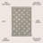 Kaleya Berber Geometric Shag Gray/Ivory Rug-1634517080