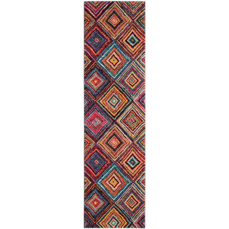 Miley Performance Geometric Rug, Runner 2'3" x 8'