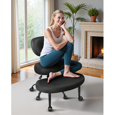 Fauteuil de bureau noir Criss Cross