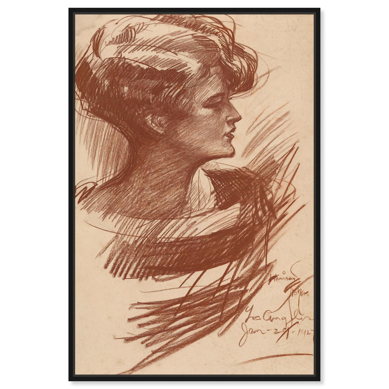 «Fluid Contours», toile classique par Art Remedy, Cadre noir, H 16 po x l 11 po