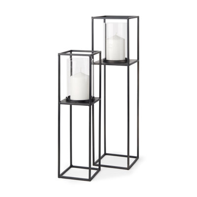 Ensemble d'ouragan de table en métal 2 pièces Devi