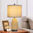 Inaya 22.8 in. Rattan Table Lamp with Dual USB Ports