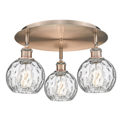 Ambrosane Glass Flush Mount