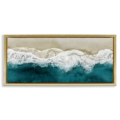 Foamy Beach Coast, océan profond
