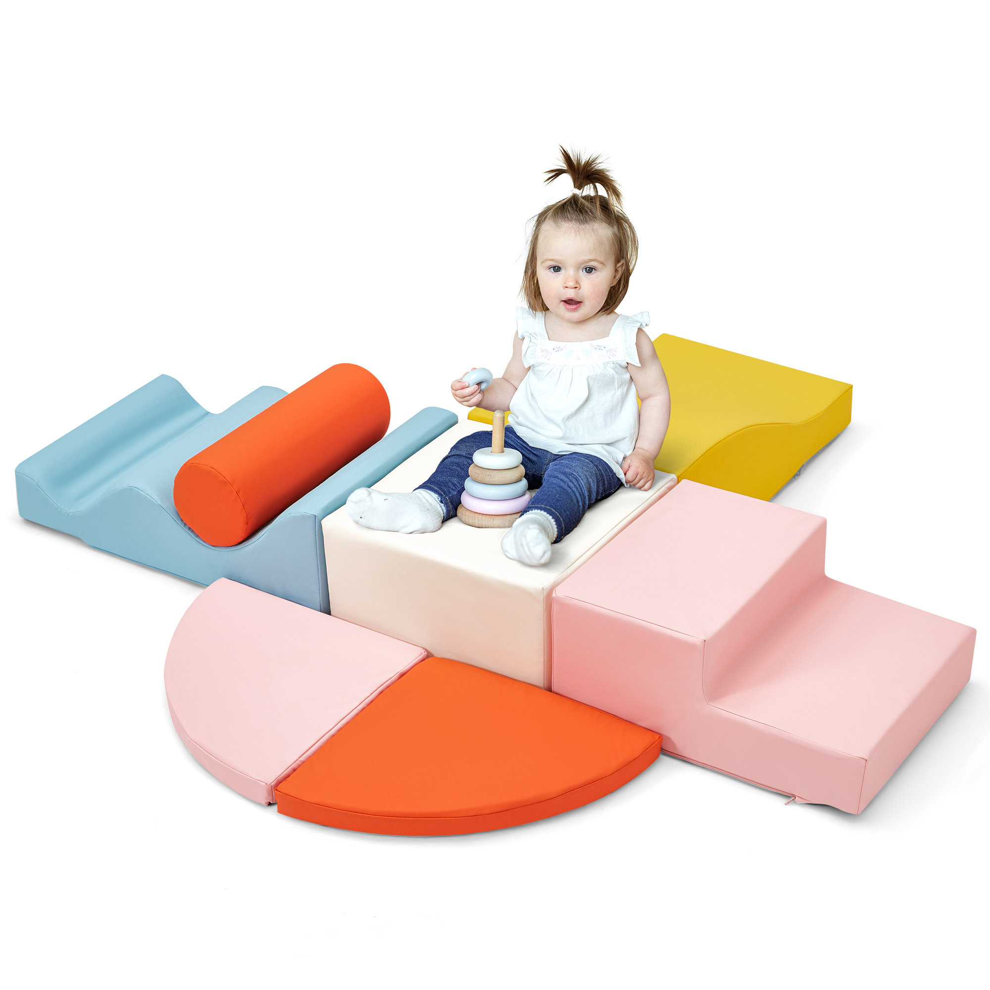 Ball Pit Erommy Climbing Blocks For Toddlers 1-3, Soft Climb And