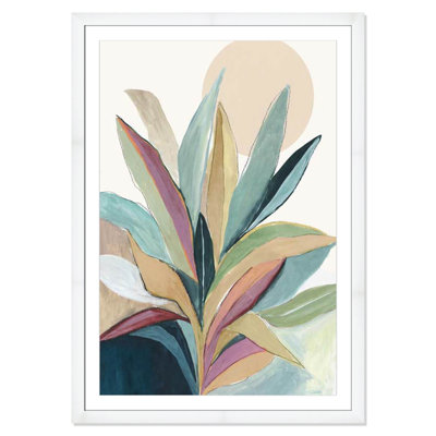 Sherbrooke Sunny Bright Leaves I Framed On Paper by Asia Jensen Print