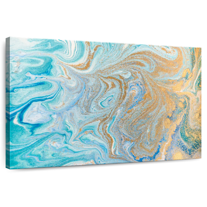 Avery Abstract Marble, 34" H x 51" W