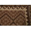 Tapis tribal brun Kilim 7 x 10