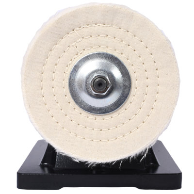 6-Inch Electric Polisher Bench Buffer Grinder  - Includes 4PCs 80Ply Thic Buffing Wheels  Ideal Benchtop Buffing Machine for Polishing  Metal, Jewelry, Knives, Wood, Jade, and Plastic.CSA Certificated