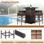 Aurelijus 4 - Person Wicker Patio Dining Set with Square Table , Cushions Included-906100553