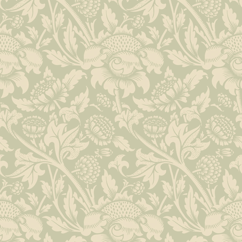 Cipriano 10m x 50cm Matte Wallpaper Roll, Green