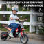 Ride-On Cars combinant espace extérieur et tout-petits avec Pp rouge et métal et moto tout-terrain rouge