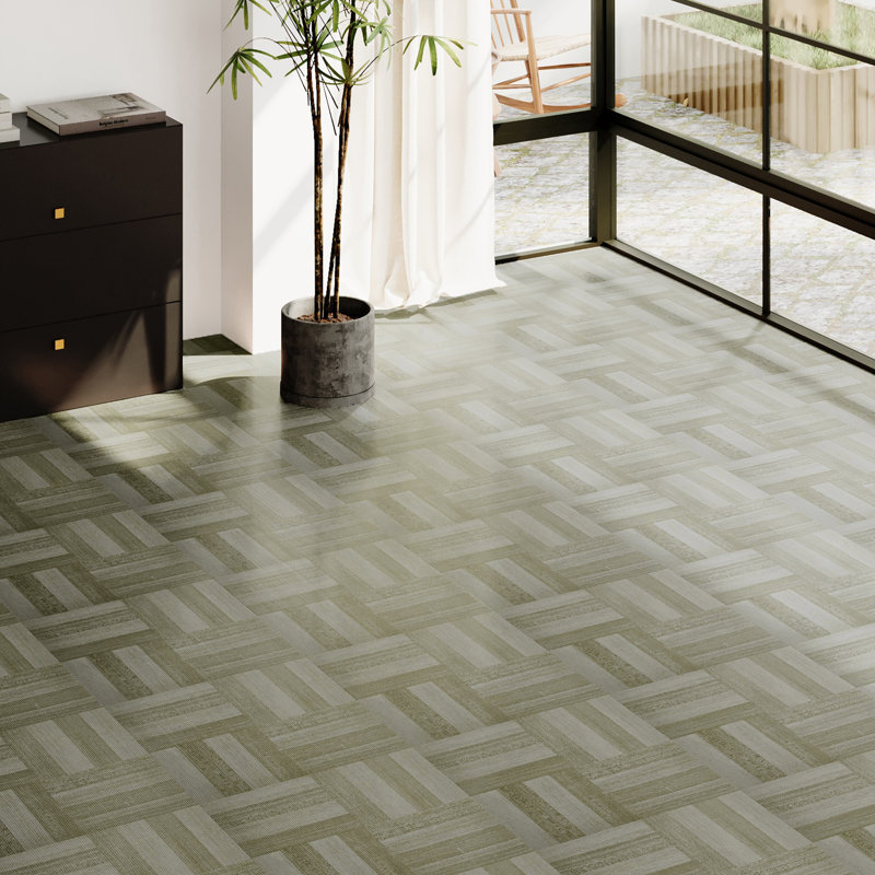 30.48 X 30.48 Cm Plastic Tile In Brown, Grey