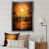 Gray Single Picture Framed Canvas