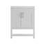 Ensemble de meuble-lavabo simple autoportant avec lavabo encastré et tablette de rangement ouverte Ajmer-197315425-197315424