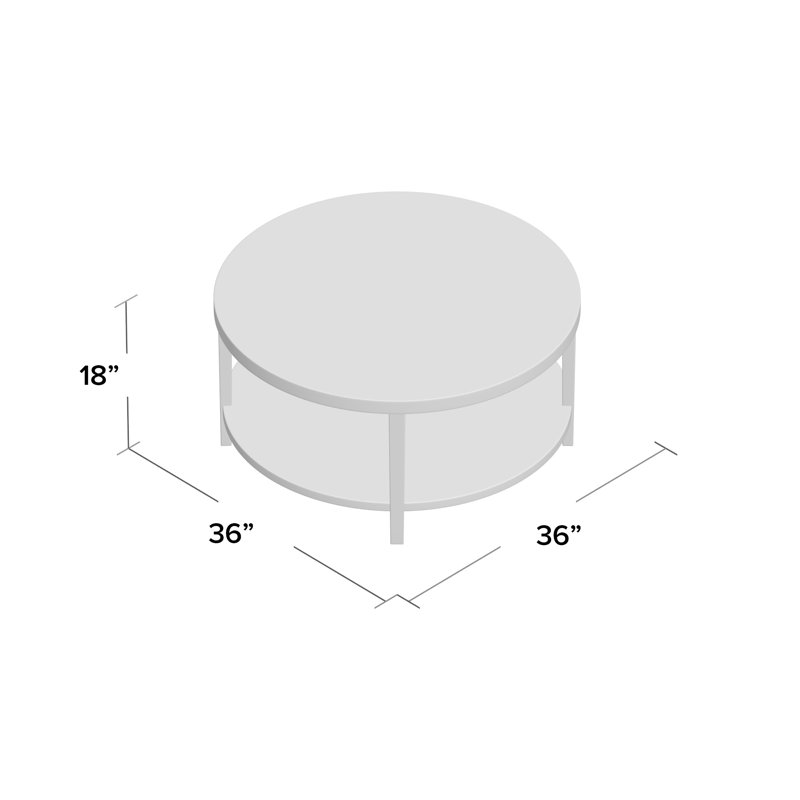 Table basse Fabiano, Acajou
