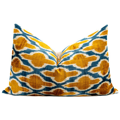 Geometric Velvet Throw Pillow
