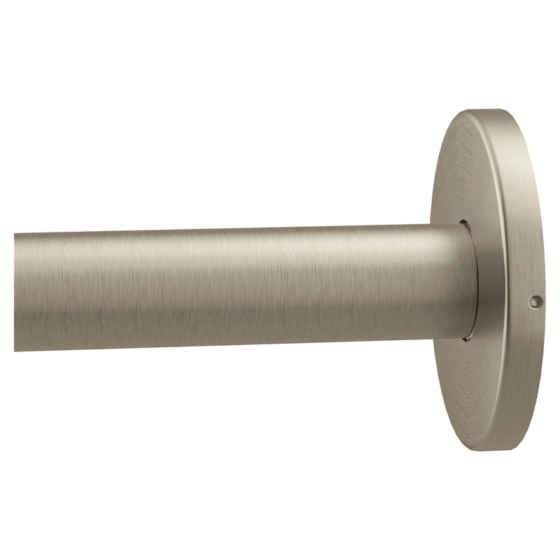 Moen 60" Straight Fixed Shower Rod, Brushed Nickel