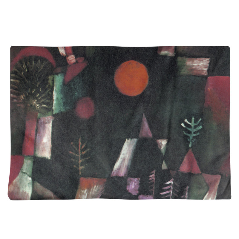 Récapitulatif 18 po full moon Paul Klee, Rouge, Sergé de coton