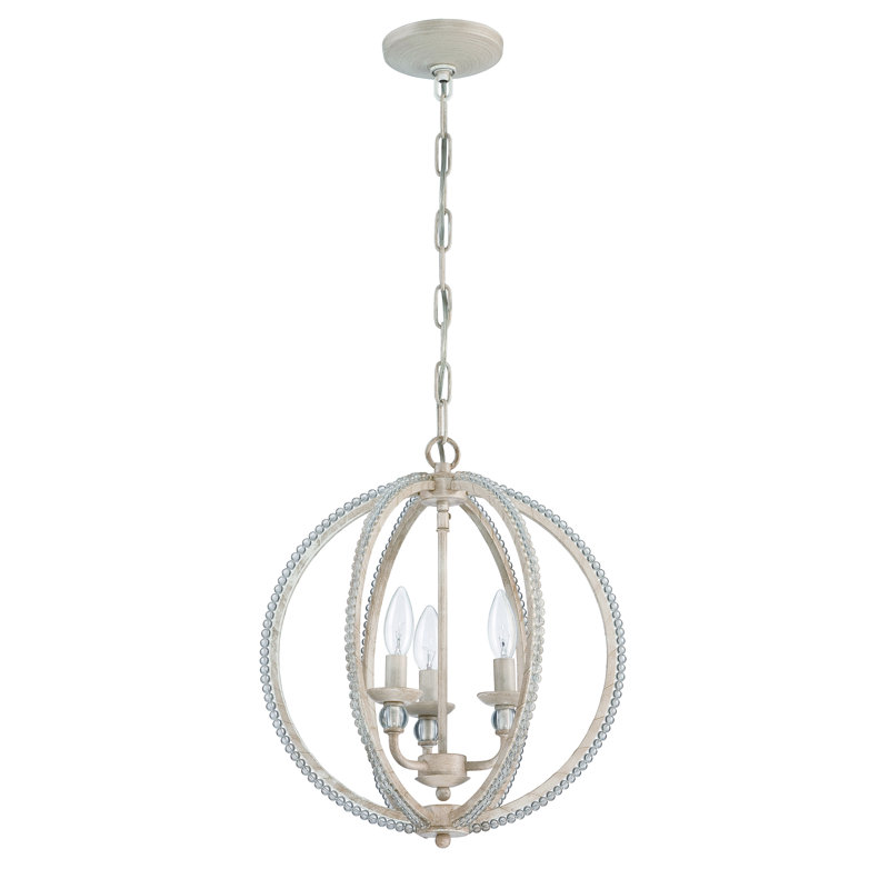 Autom 3 - Light Unique/Statement Pendant, Antique Linen