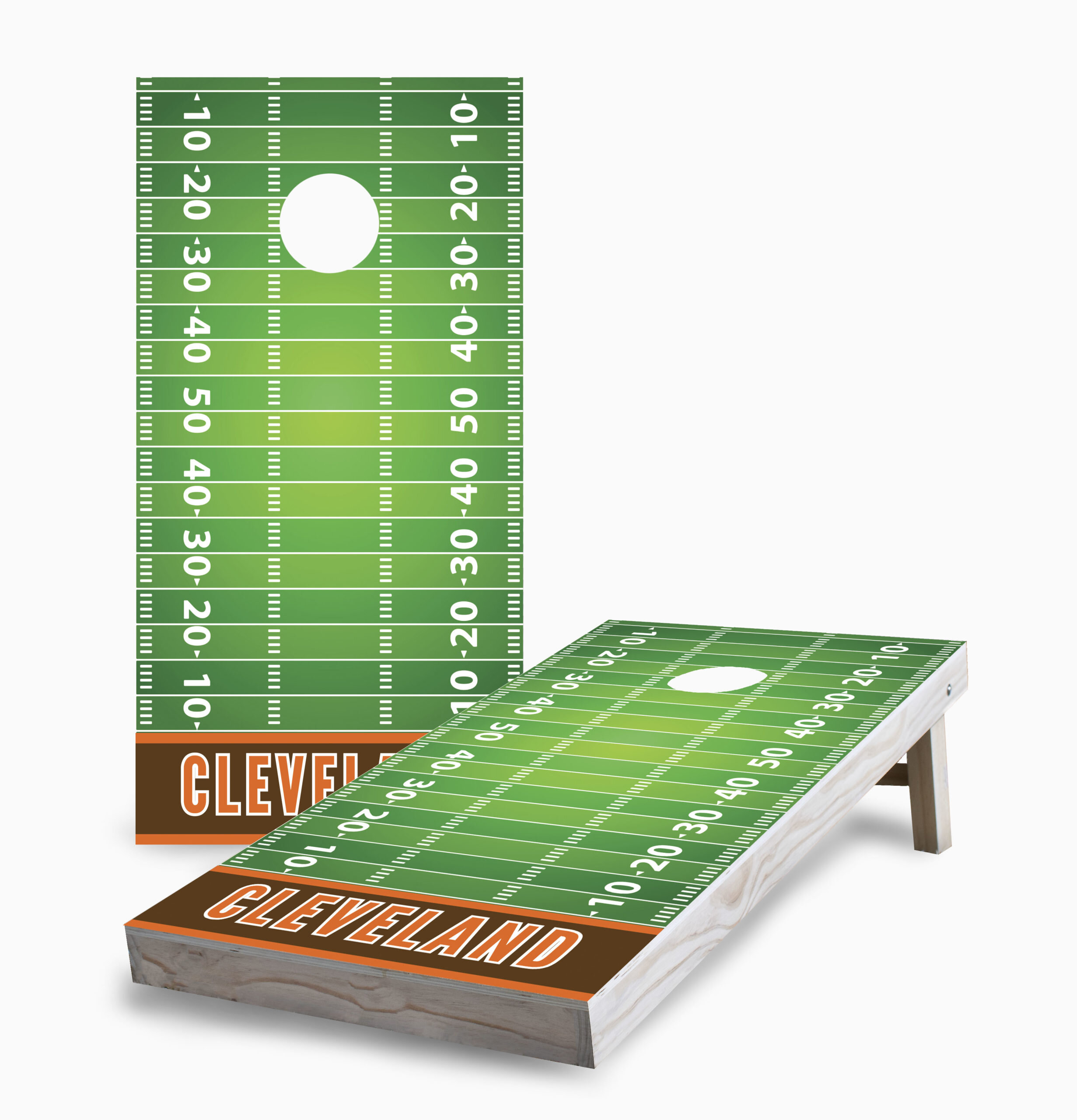 Cleveland Basketball Cornhole Boards Outdoor Lawn Game 