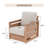 Outdoor Patio Swivel Chair With Cushions