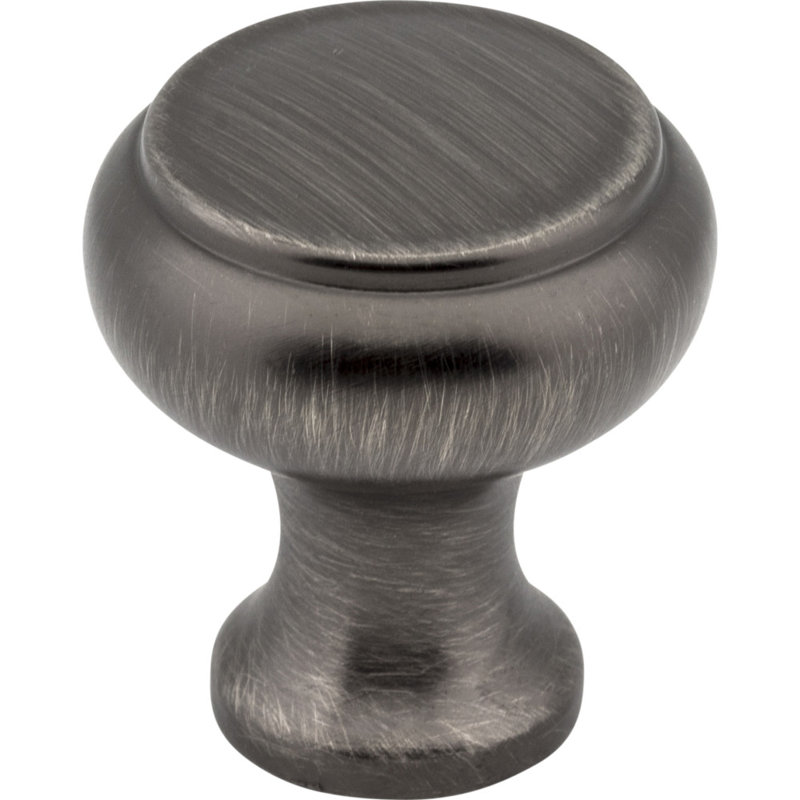 Westbury 1 1/4" Diameter Mushroom Knob, Brushed Pewter
