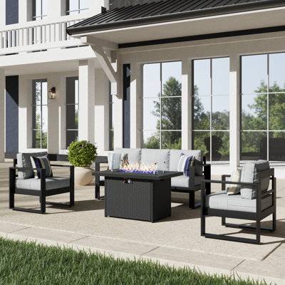 4 Piece Sofa Seating Group With Cushions