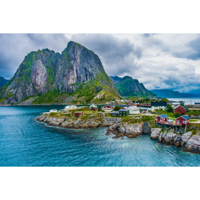 Reine, Lofoten Islands, Nordland by Leamus - Wrapped Canvas Print