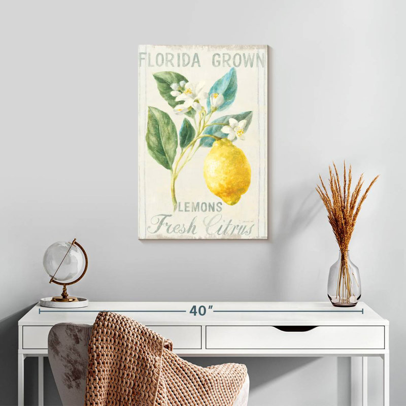 Kema Floursack Lemon I Wall Sign, 24" H x 16" W