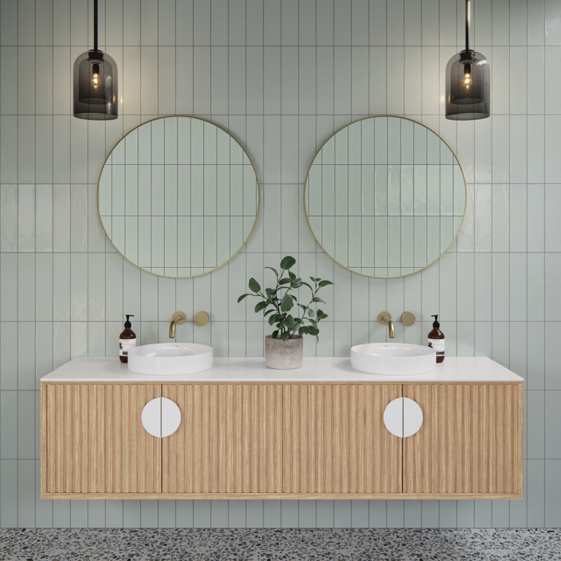 Modern & Contemporary Bathroom/Vanity Mirror, Satin Brass