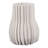Porcelain Decorative Vase With Sculptural Rippled Design And Textured Contours For Modern Accent Display In Contemporary Decor And Artistic Centerpiece Statement For Living Room Or Entryway-1320954454