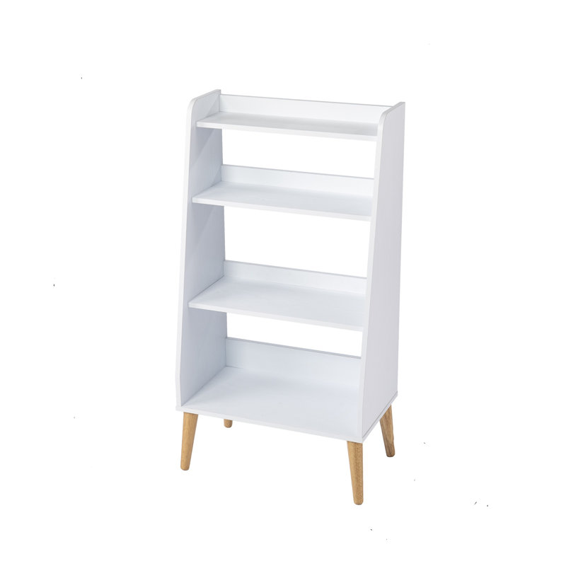 Bibliothèque échelle H 44,5 "x l 23,75" Aneitra, Blanc / naturel