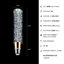 Ampoule DEL en cristal de style solide, blanc chaud 3000K, ampoules à culot moyen E26 / 27 (base non incluse)-121723600-121723599